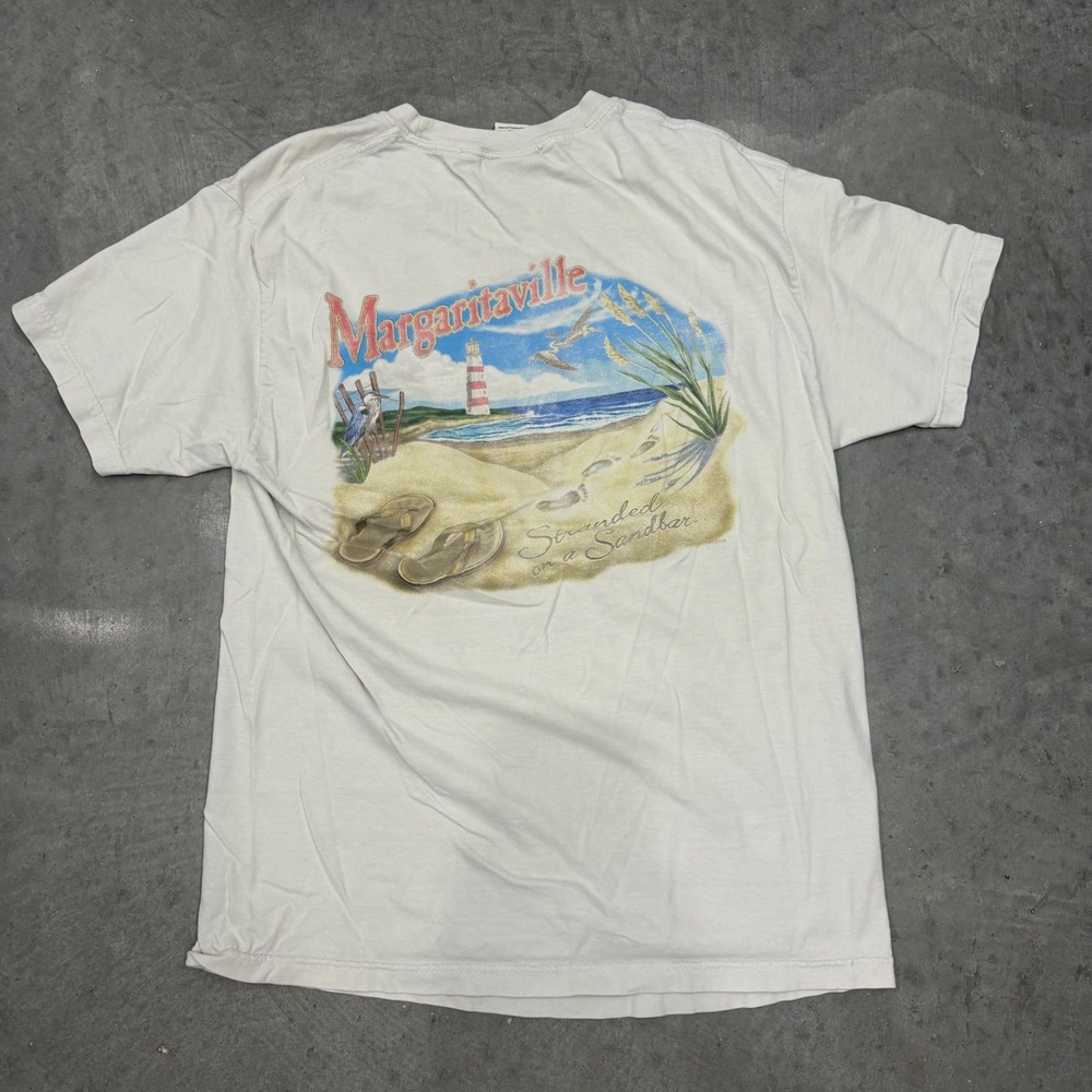 Vintage 2002 Jimmy Buffett Margaritaville Myrtle Beach Graphic T-Shirt Large